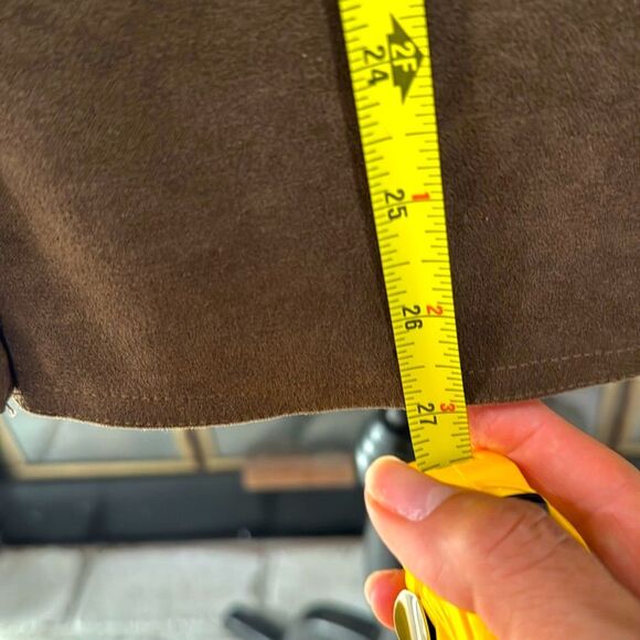 Larry Levine Women Skirt Brown Small Size 4 Fit Flare Knee Length - Picture 5 of 5